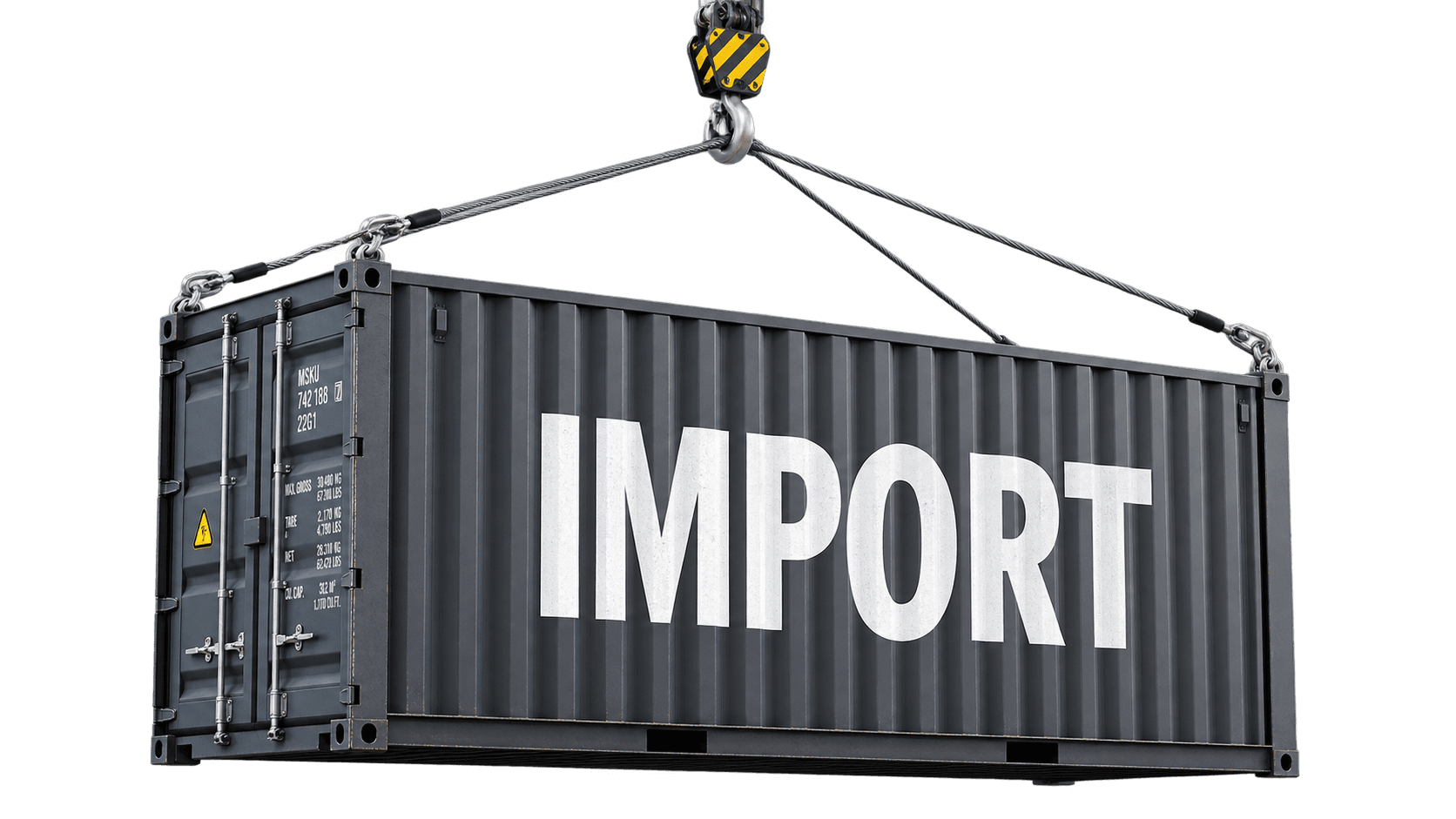 Hanging Import Container in Top Left
